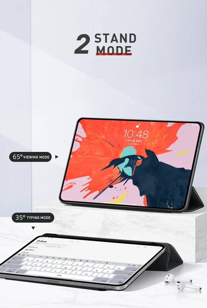 Magnetic Smart Case for iPad Pro/Air/Mini (9th–11th Gen, M2/M3/M4, A16/A17)