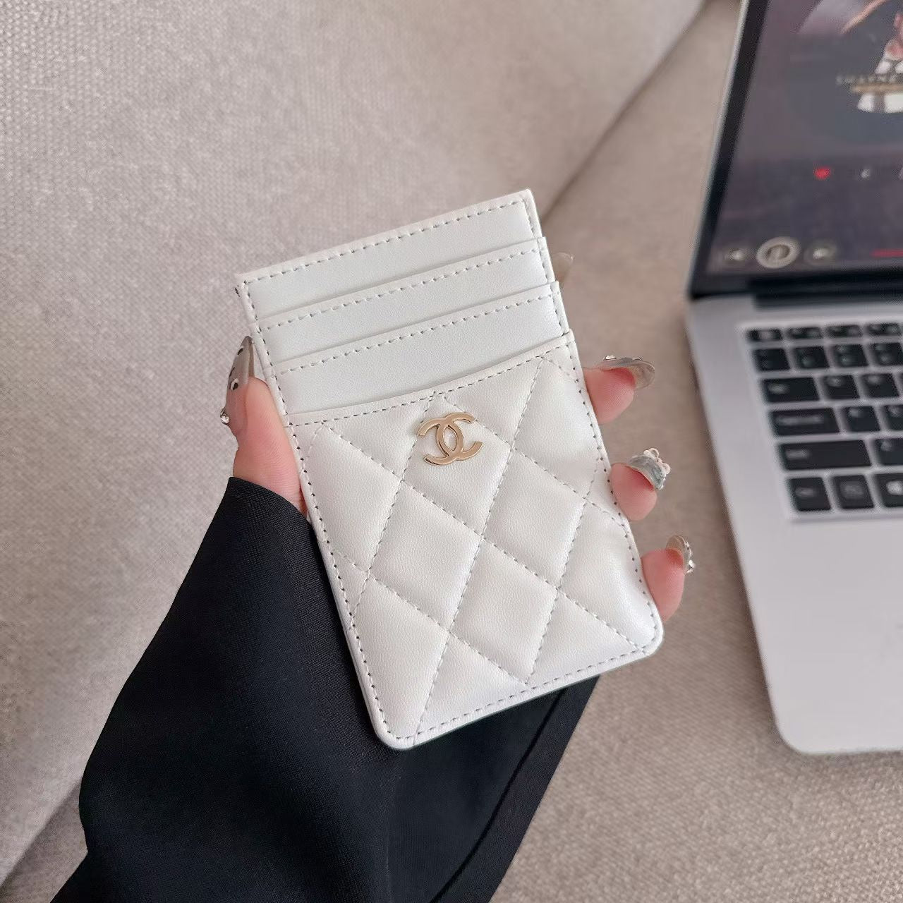 Chanel CC Luxury Phone Case for iPhone 11–17 Series