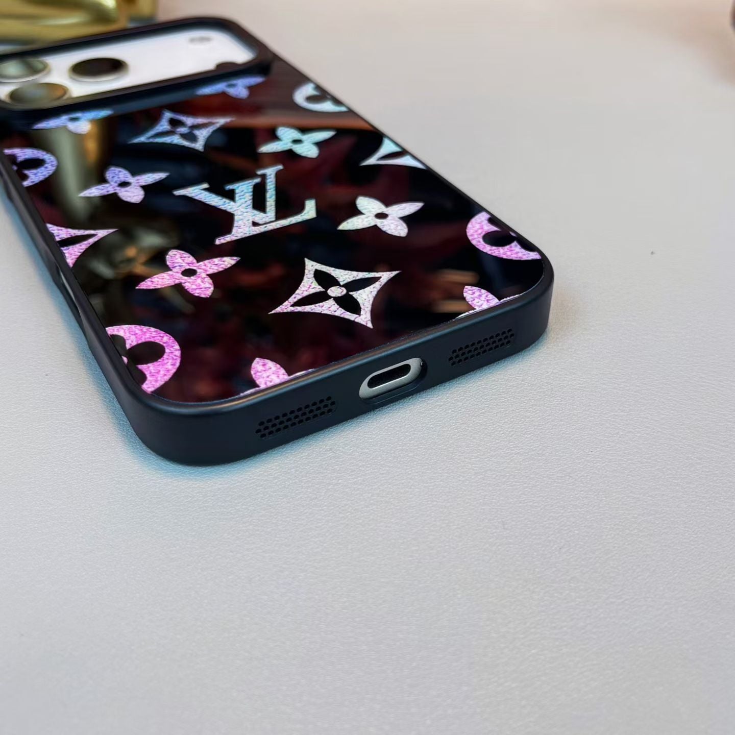 Louis Vuitton-Inspired Holographic Heritage iPhone Case