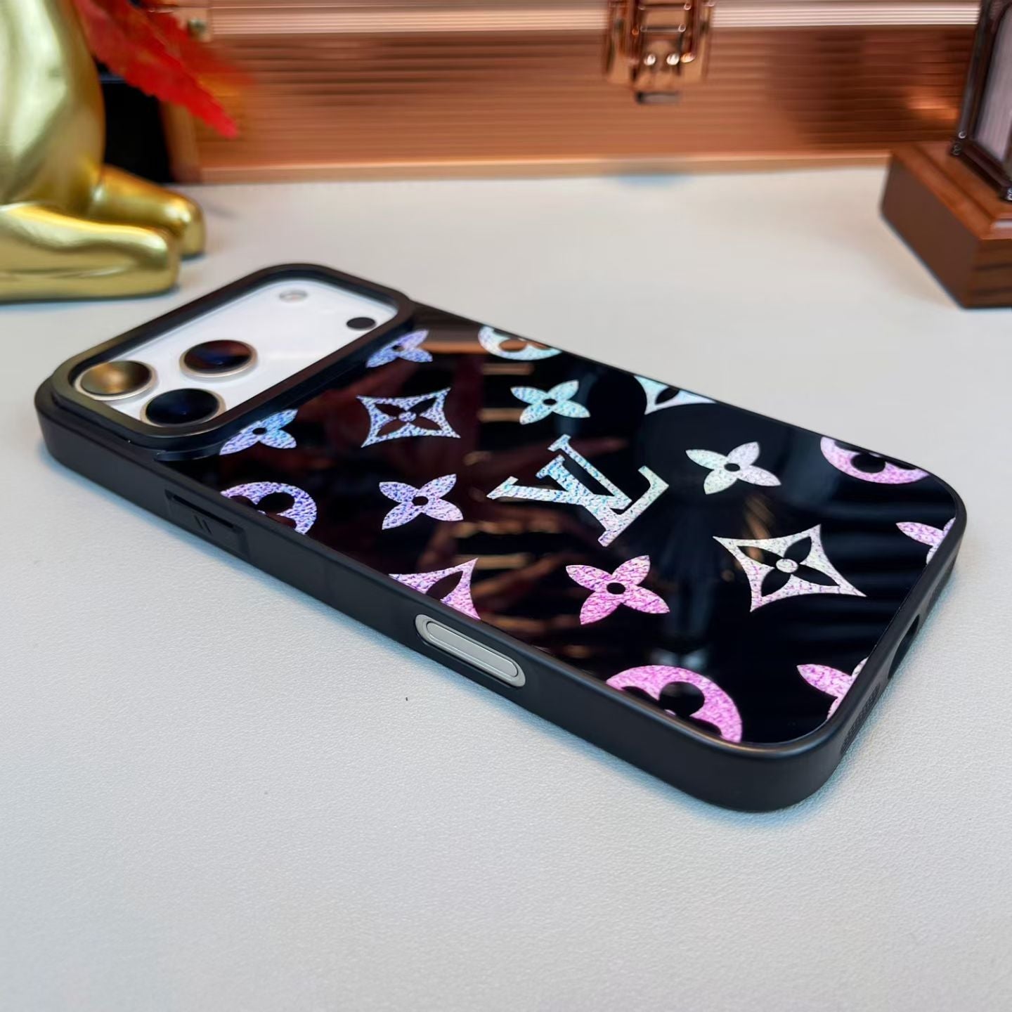 Louis Vuitton-Inspired Holographic Heritage iPhone Case