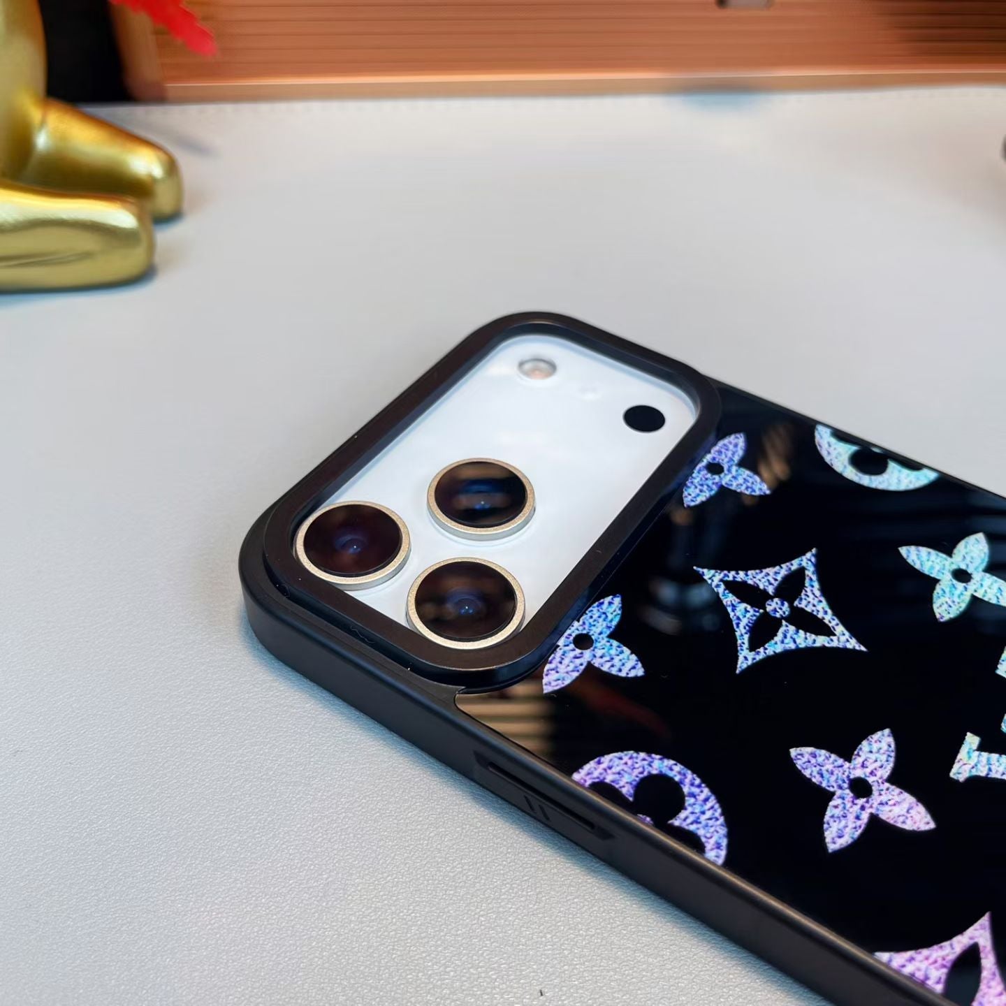 Louis Vuitton-Inspired Holographic Heritage iPhone Case