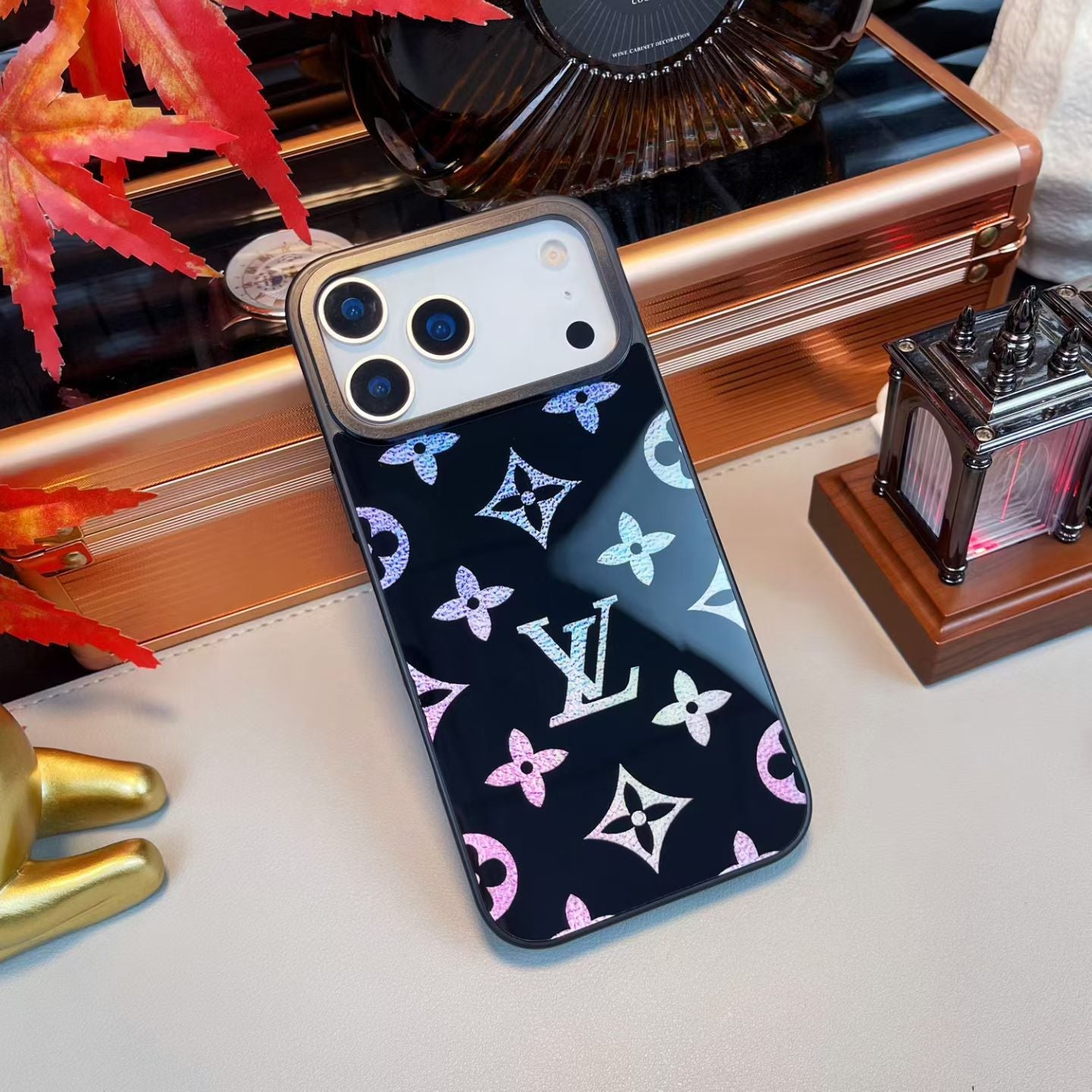Louis Vuitton-Inspired Holographic Heritage iPhone Case