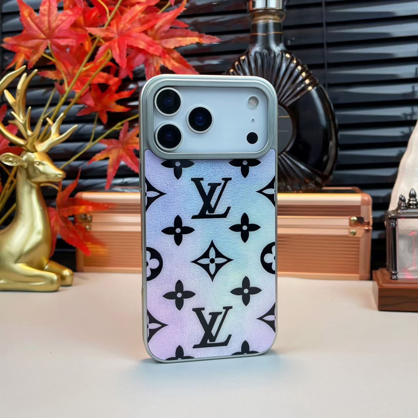 Louis Vuitton-Inspired Holographic Heritage iPhone Case