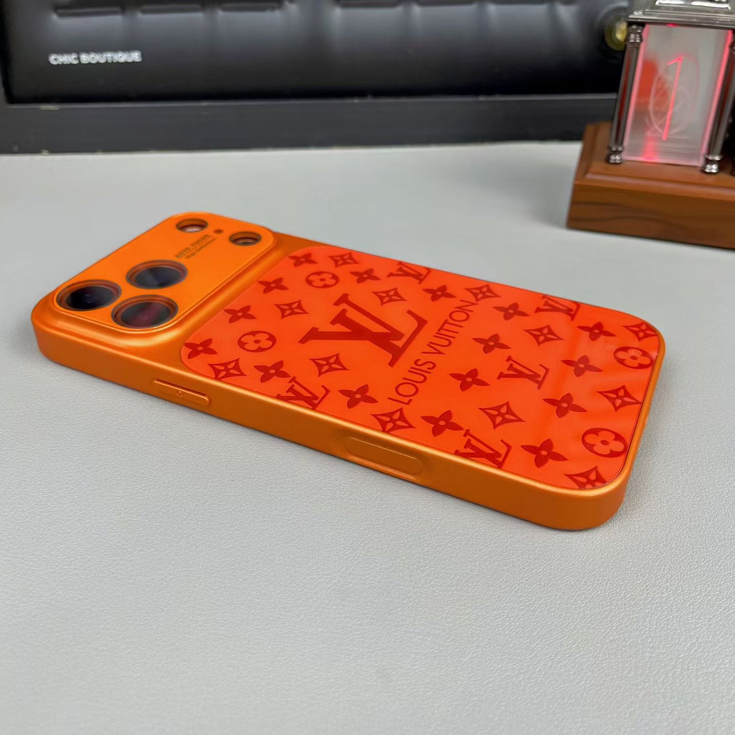 LV-Inspired Luxury Shockproof Bumper Case For iPhone - Premium Quality