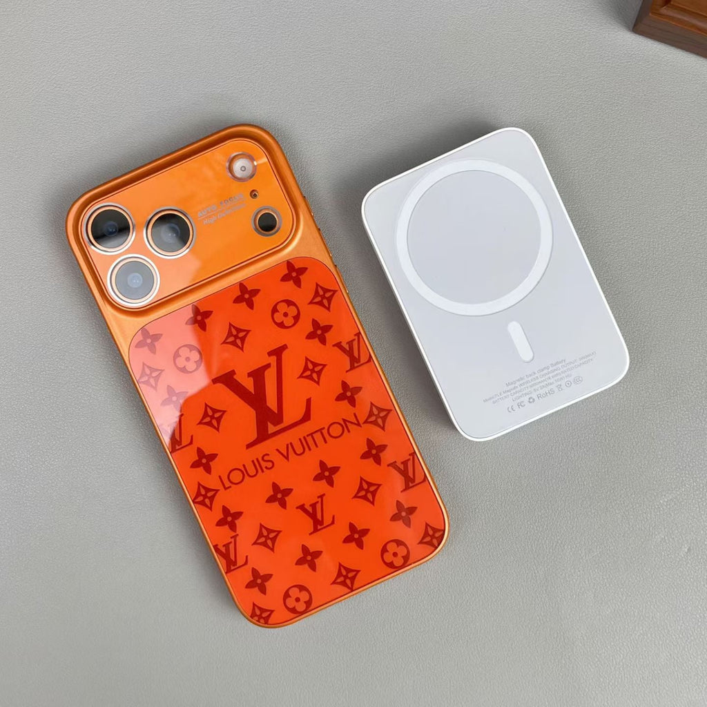 LV-Inspired Luxury Shockproof Bumper Case For iPhone - Premium Quality