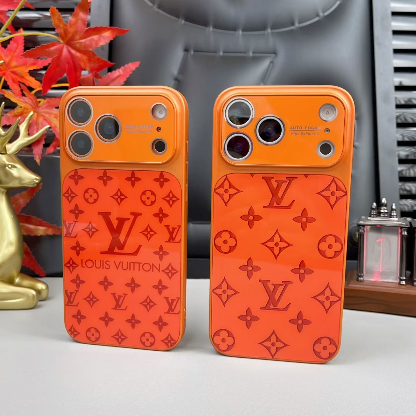 LV-Inspired Luxury Shockproof Bumper Case For iPhone - Premium Quality