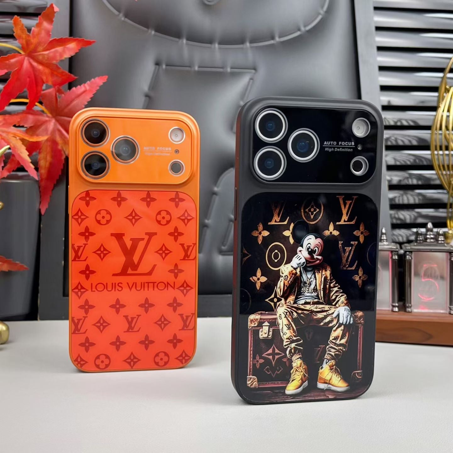 LV-Inspired Luxury Shockproof Bumper Case For iPhone - Premium Quality