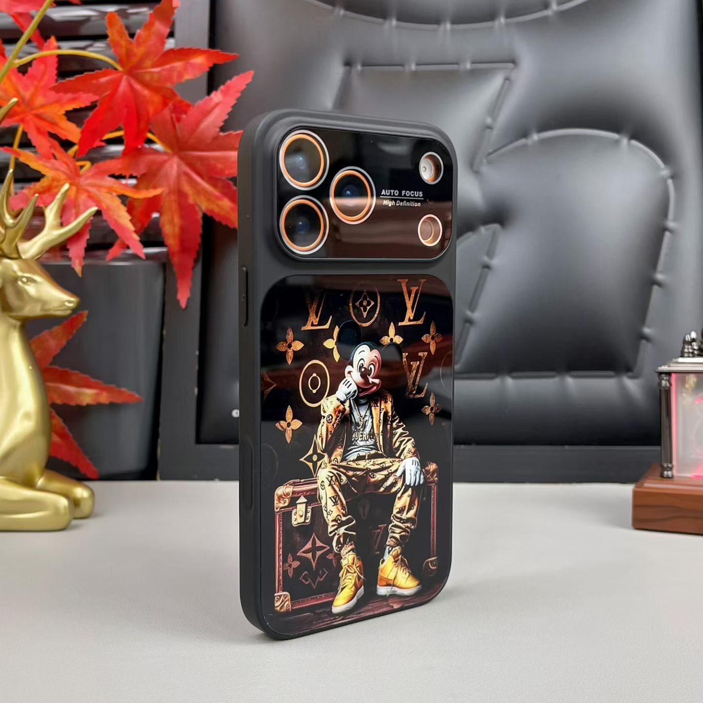 LV-Inspired Luxury Shockproof Bumper Case For iPhone - Premium Quality