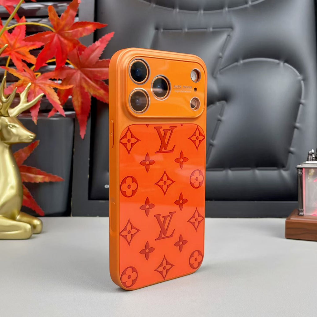 LV-Inspired Luxury Shockproof Bumper Case For iPhone - Premium Quality