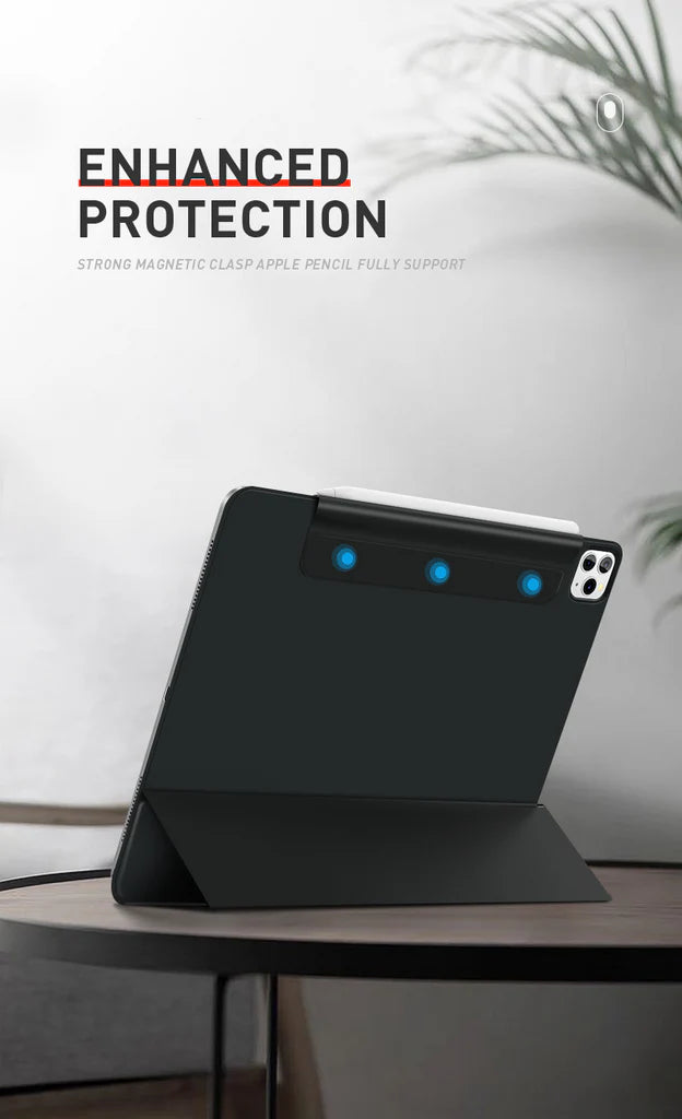 Magnetic Smart Case for iPad Pro/Air/Mini (9th–11th Gen, M2/M3/M4, A16/A17)