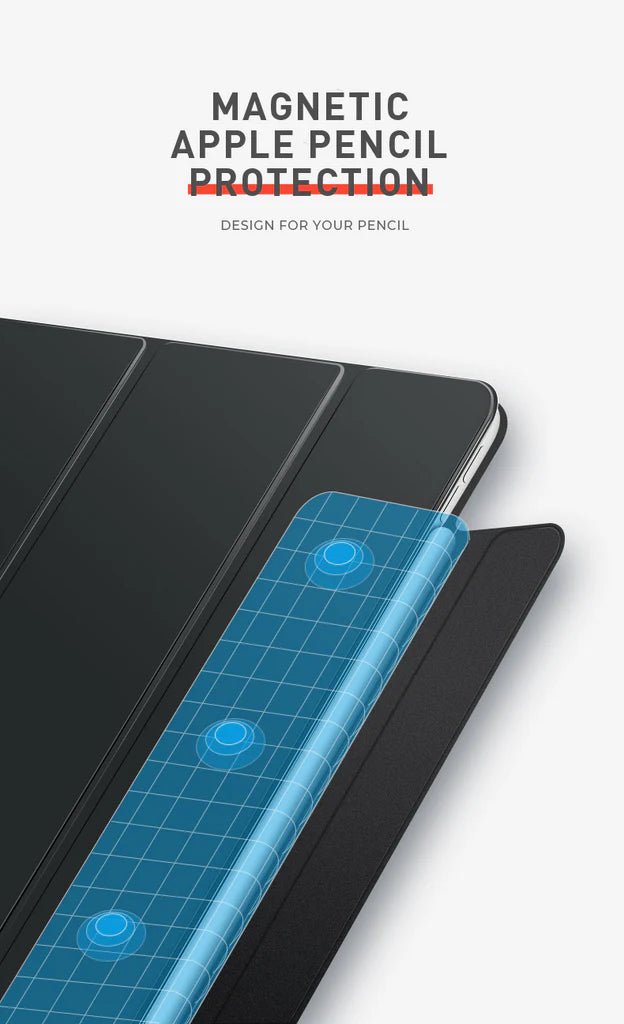 Magnetic Smart Case for iPad Pro/Air/Mini (9th–11th Gen, M2/M3/M4, A16/A17)