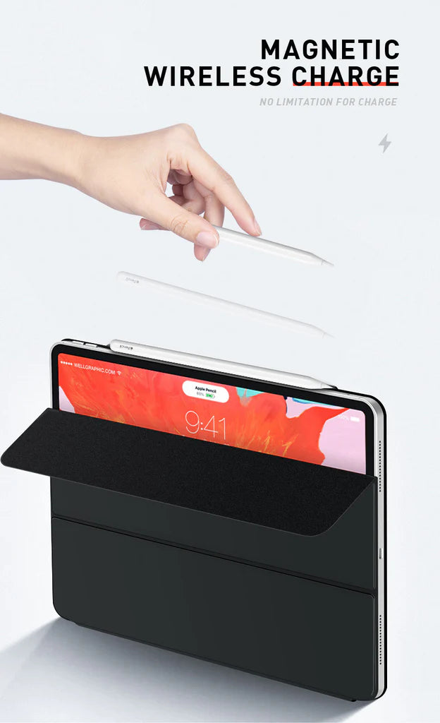 Magnetic Smart Case for iPad Pro/Air/Mini (9th–11th Gen, M2/M3/M4, A16/A17)