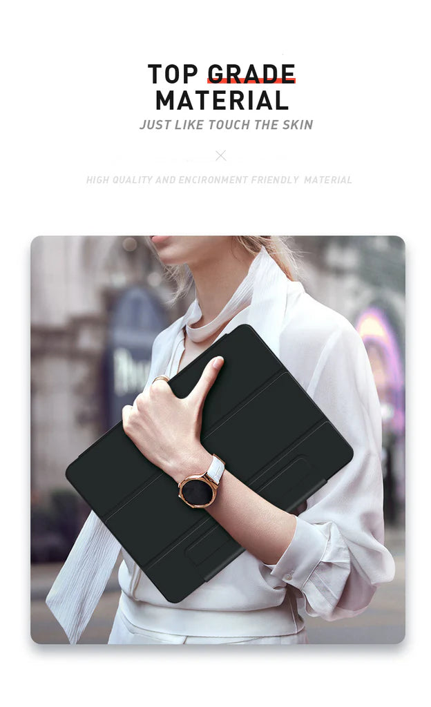 Magnetic Smart Case for iPad Pro/Air/Mini (9th–11th Gen, M2/M3/M4, A16/A17)