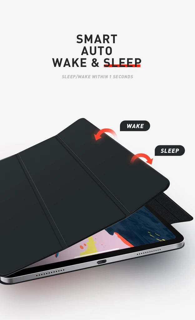 Magnetic Smart Case for iPad Pro/Air/Mini (9th–11th Gen, M2/M3/M4, A16/A17)