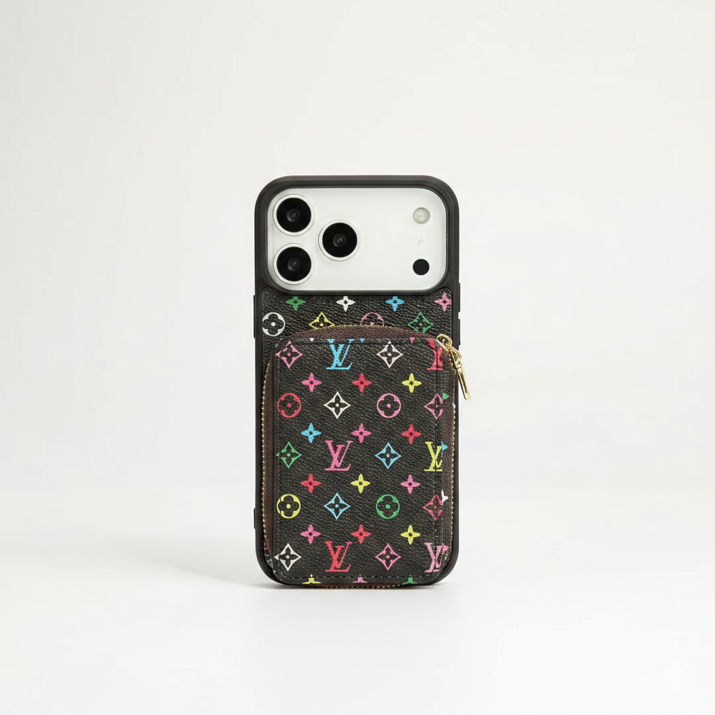 Louis Vuitton-Inspired Wallet Case for iPhone 13 to 17| LV Card Holder