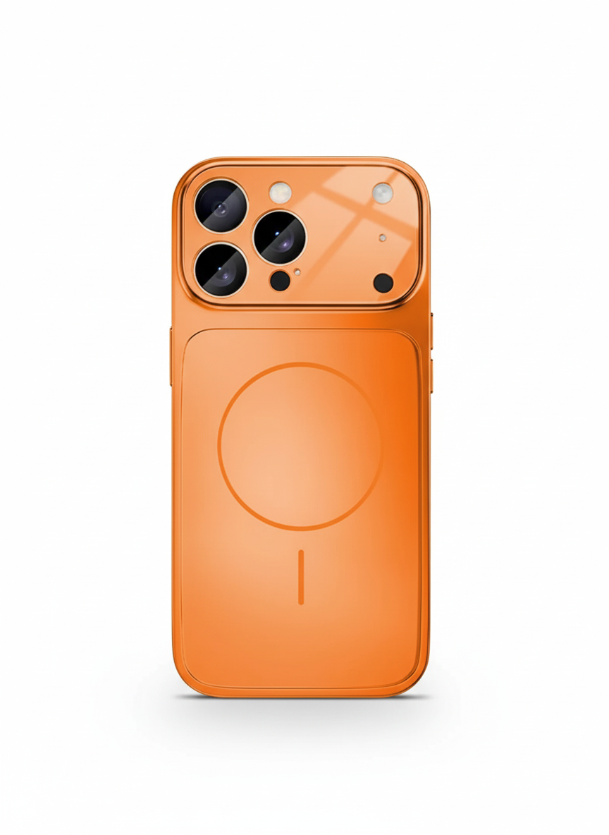 Luxury Magsafe Glass Frame Case for iPhone 13 / 14 / 15 / 16 / 17