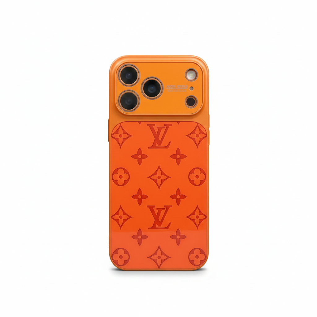 LV-Inspired Luxury Shockproof Bumper Case For iPhone - Premium Quality