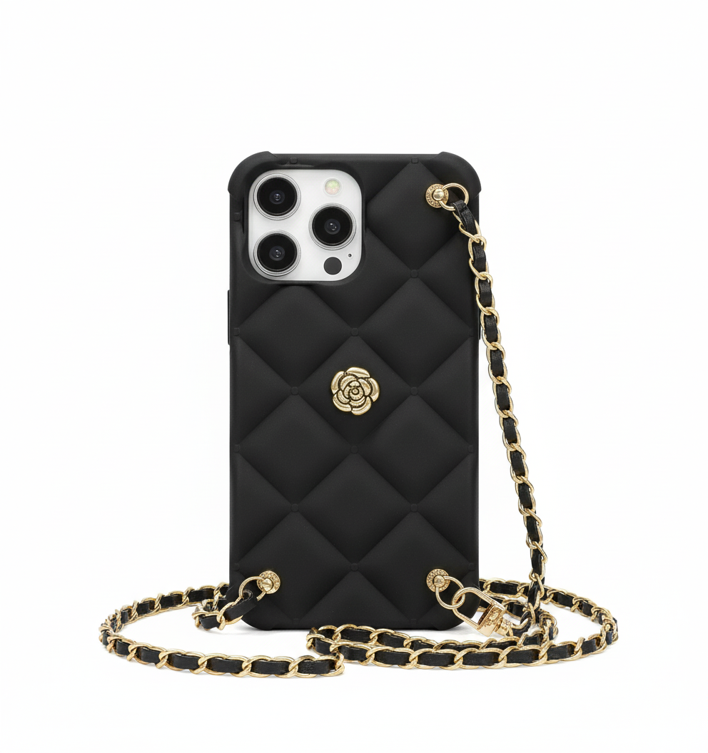 Crossbody Leather Necklace Case for iPhone