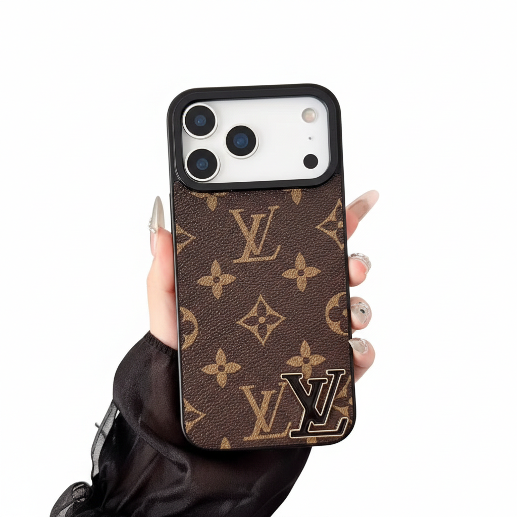 Luxury Fashion Phone Case with Iconic Pattern – iPhone 11–17
