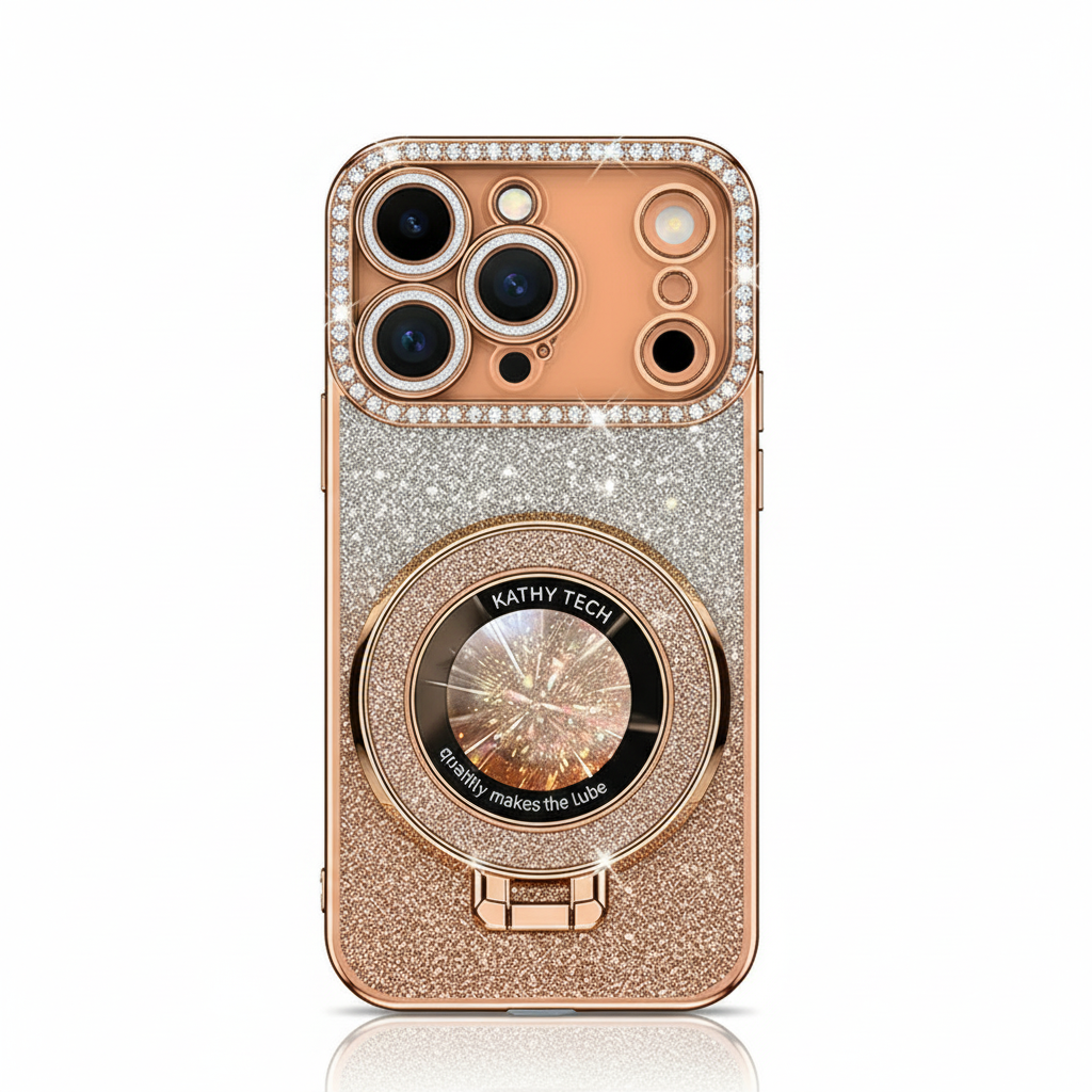 Glitter Magsafe Bracket Case for iPhone 17 / 16 / 15 / 14 / 13 / 12 / 11 Pro Max