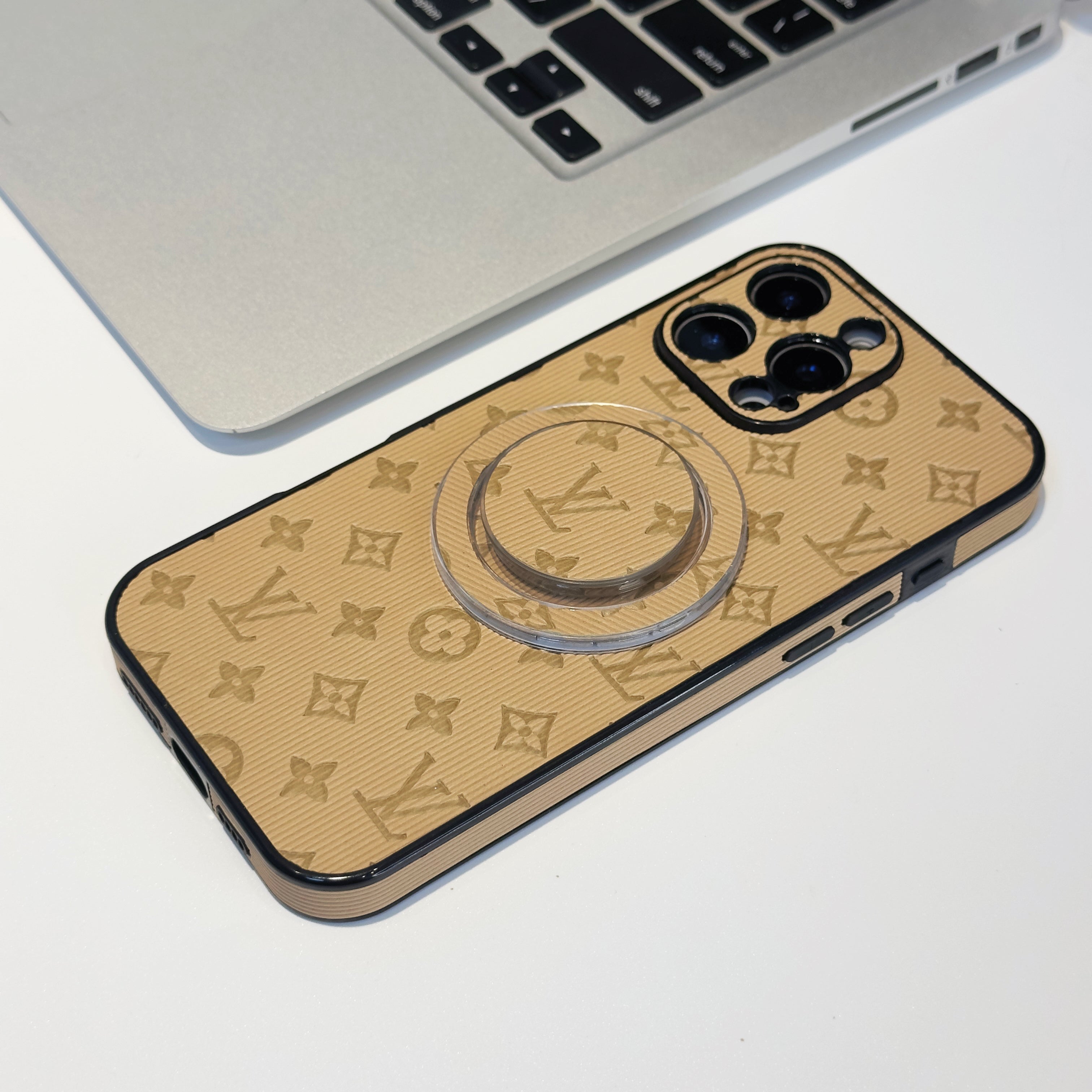 Louis Vuitton Elite Luxury iPhone Case – Glossy Designer Finish (11–17)