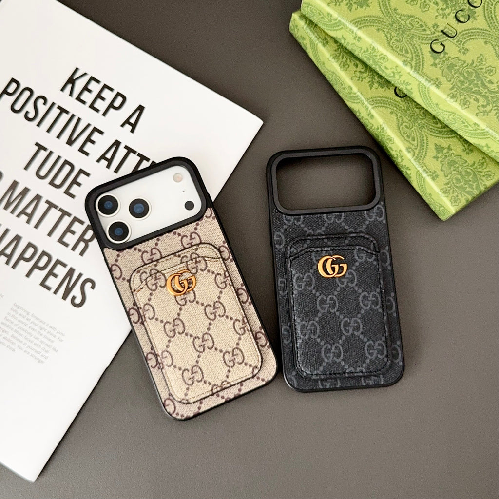 Gucci Luxury Brand Phone Case for iPhone 11–17 Series