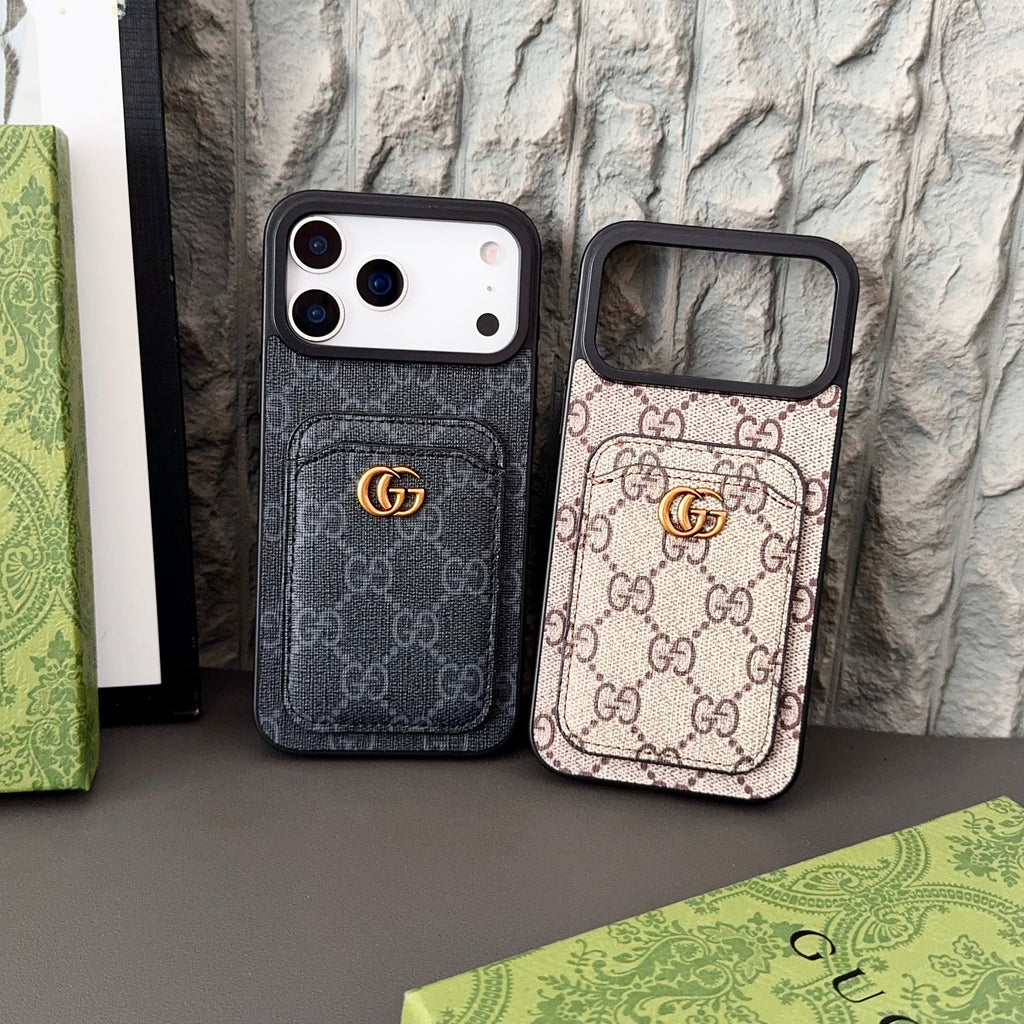 Gucci Luxury Brand Phone Case for iPhone 11–17 Series