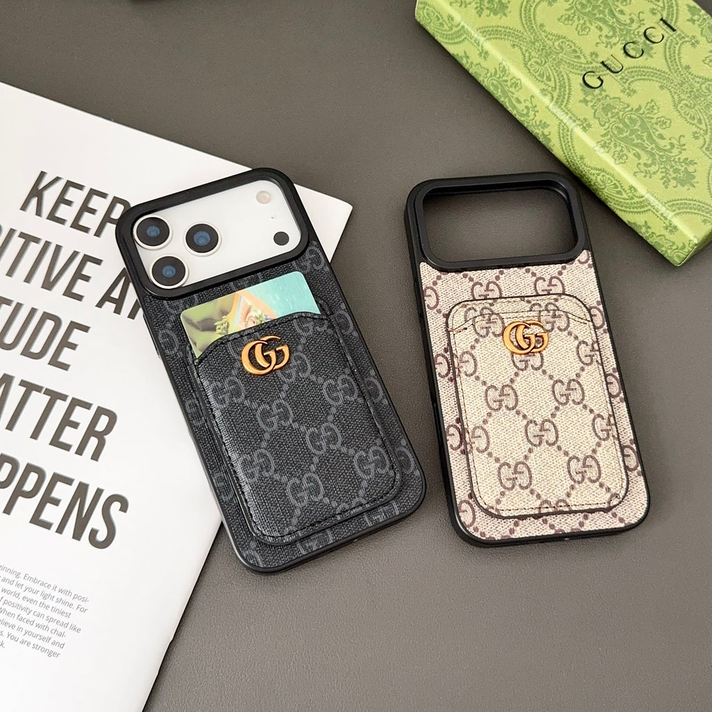 Gucci Luxury Brand Phone Case for iPhone 11–17 Series