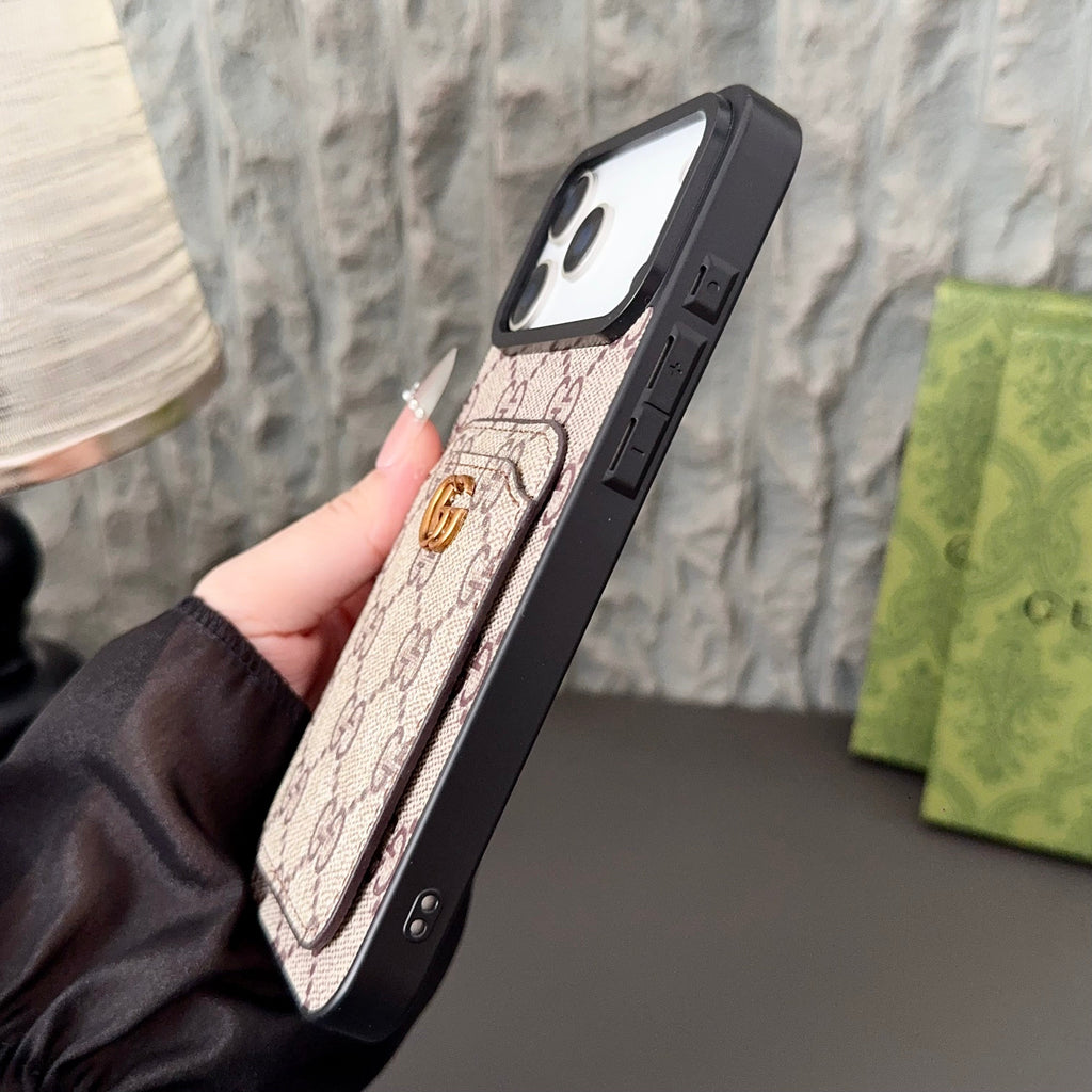 Gucci Luxury Brand Phone Case for iPhone 11–17 Series