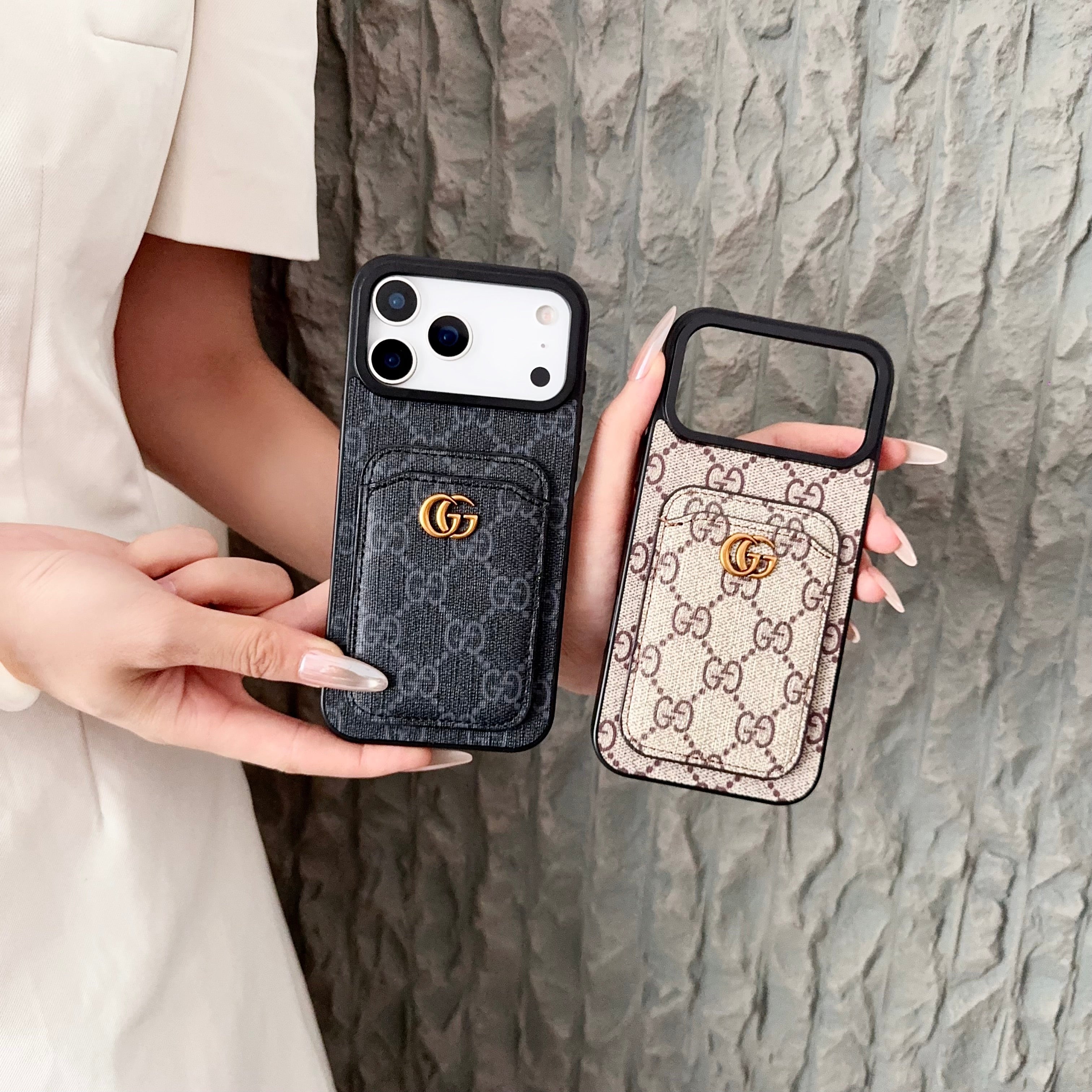 Gucci Luxury Brand Phone Case for iPhone 11–17 Series