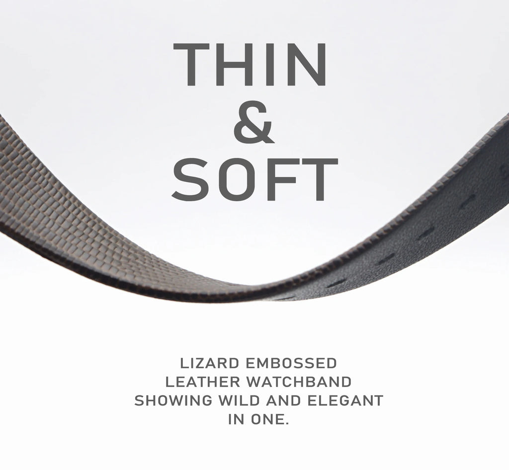 Vintage Lizard Leather Watch Strap