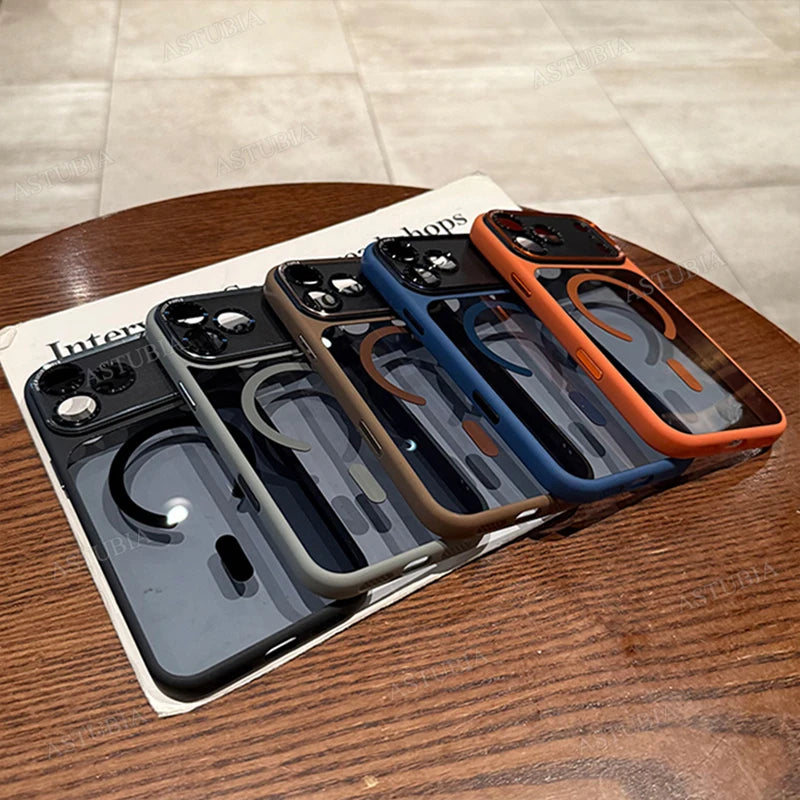 Magnetic Magsafe Clear Bumper Case for iPhone 11–17