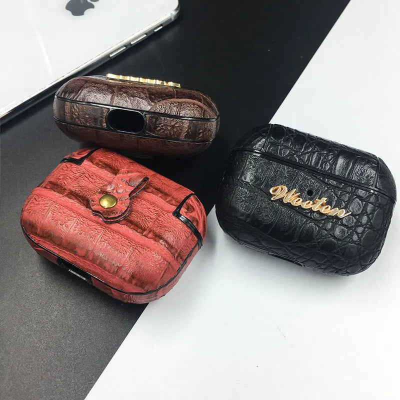 Leather AirPods Case (1–3 & Pro)