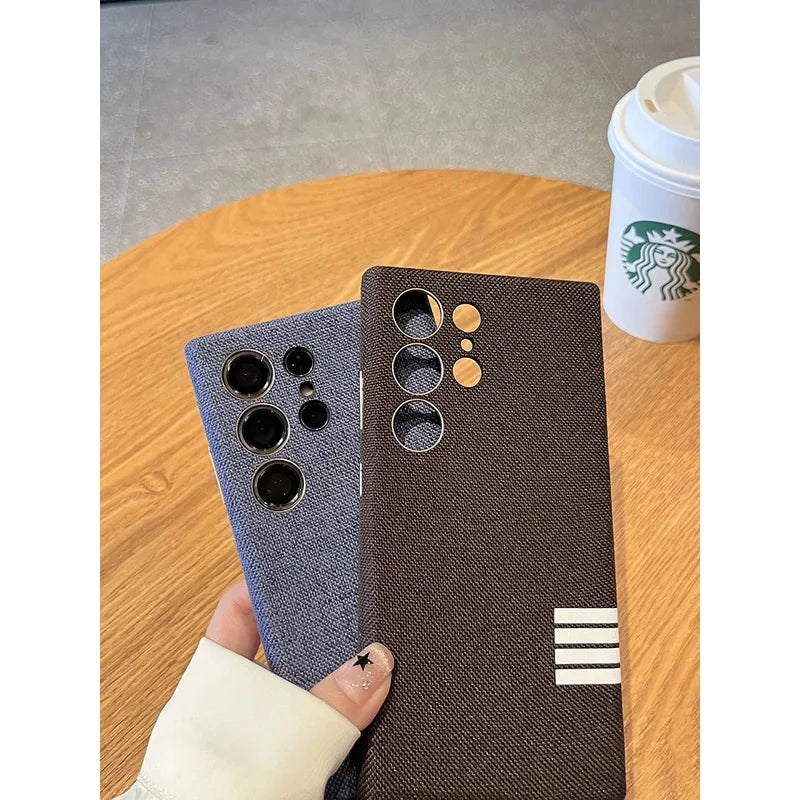 MagSafe Leather Case for Samsung S25/S24 Ultra – Magnetic Wireless Charging Shockproof Cover