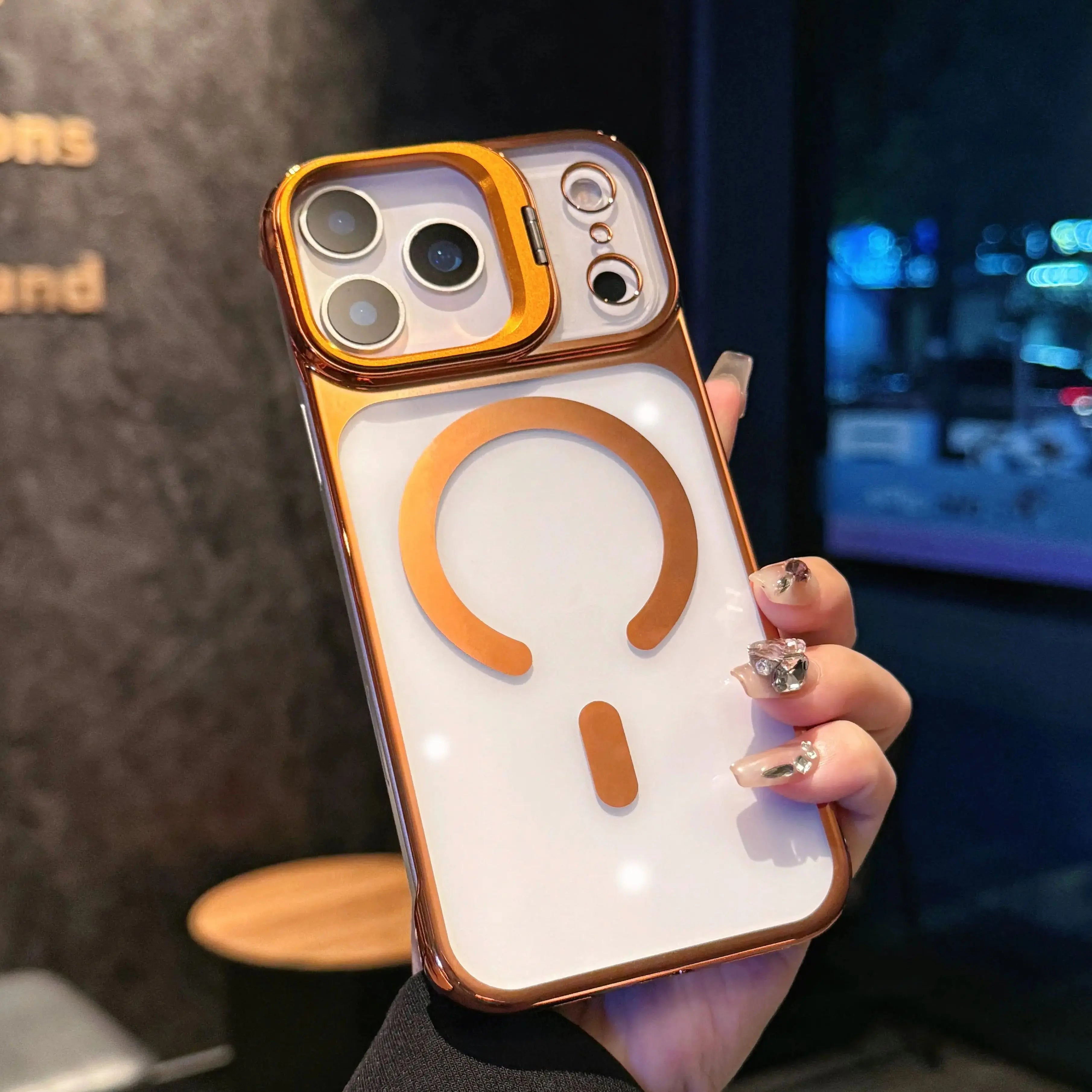 Luxury Plating Broderless Ultra Thin Magsafe Case for iPhone 17 16 15 14