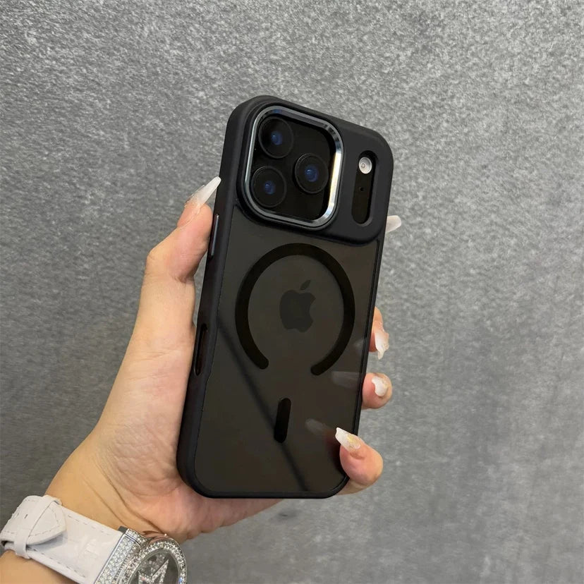 Transparent MagSafe Armor Case for iPhone 11–17 Series