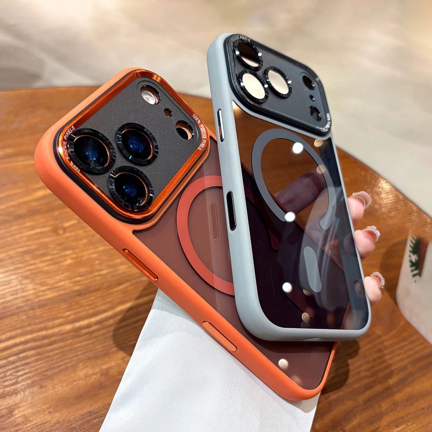 Clear Magnetic Case with Metal Lens Guard