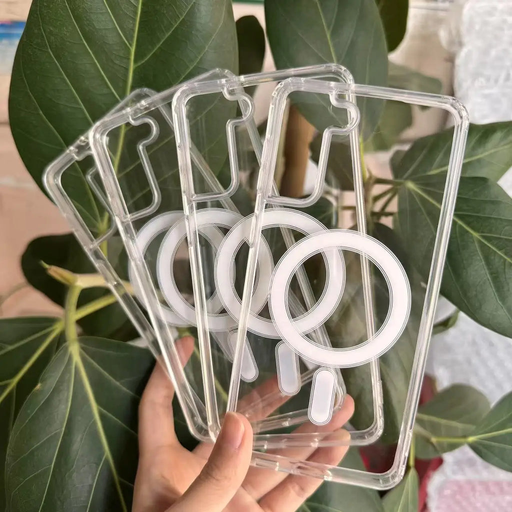 MagSafe Wireless Charging Shockproof Clear Case for Samsung S21–S25 Series