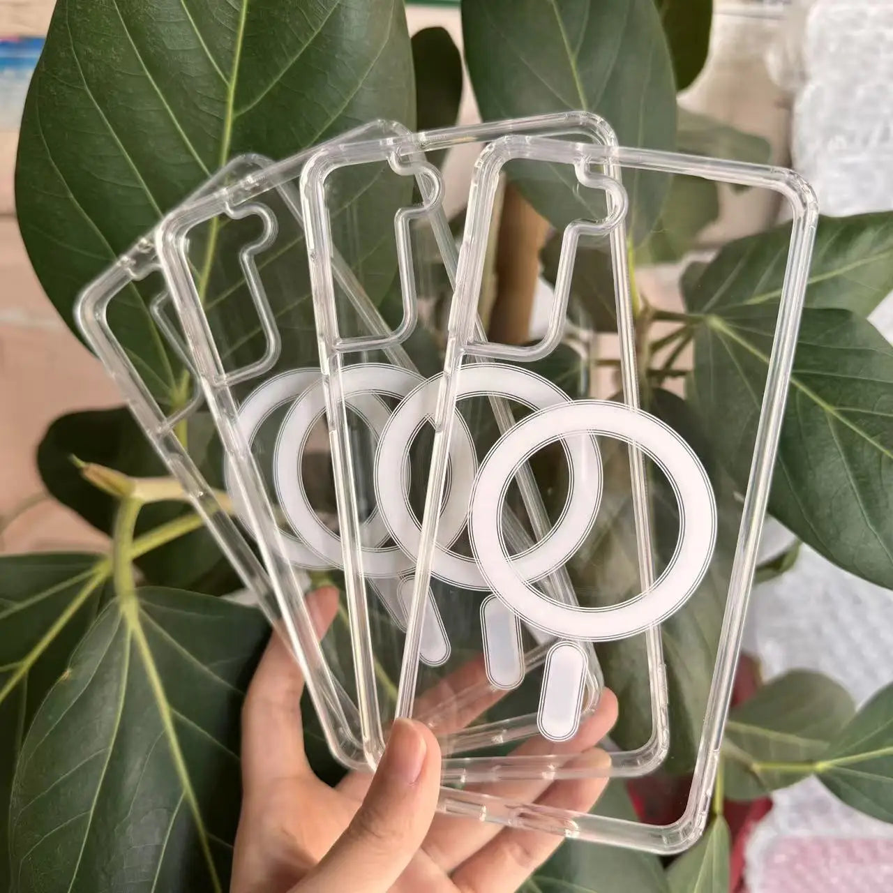 MagSafe Wireless Charging Shockproof Clear Case for Samsung S21–S25 Series