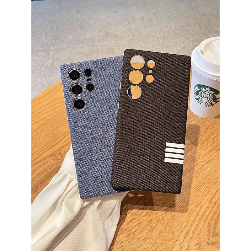 MagSafe Leather Case for Samsung S25/S24 Ultra – Magnetic Wireless Charging Shockproof Cover