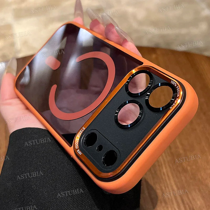 Magnetic Magsafe Clear Bumper Case for iPhone 11–17