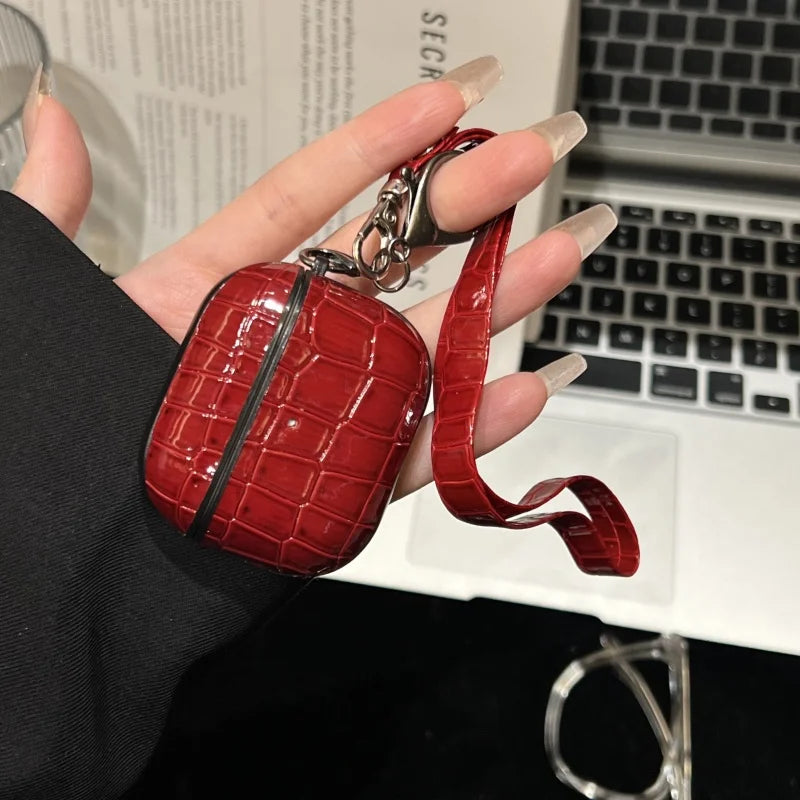 Luxury Alligator Pattern Earphone Cover