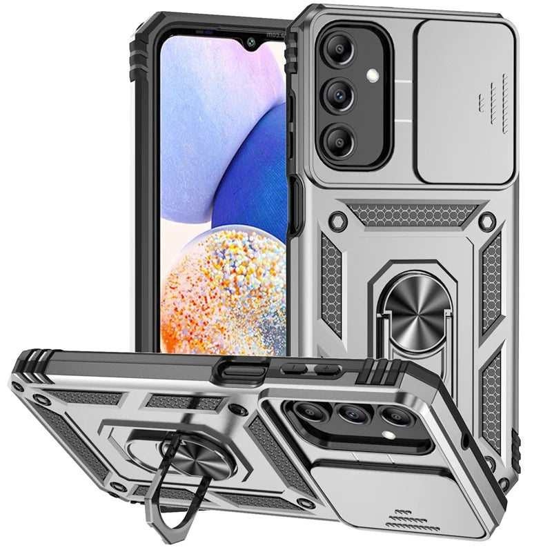 Slide Lens Armor Case for Samsung