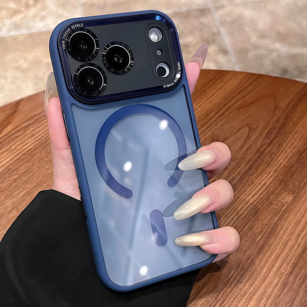 Clear Magnetic Case with Metal Lens Guard