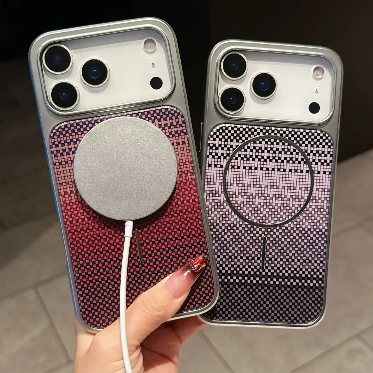 Carbon Fiber Magnetic cozy Case for iPhone 14–17 Series