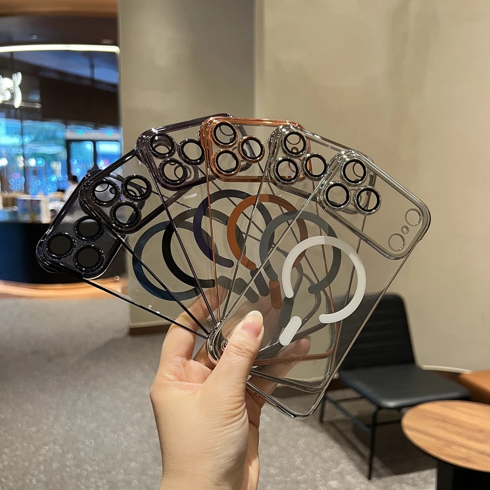 Frameless Magsafe Case for iPhone 17 / 16 / 15 / 14 / 13 Pro Max / Air