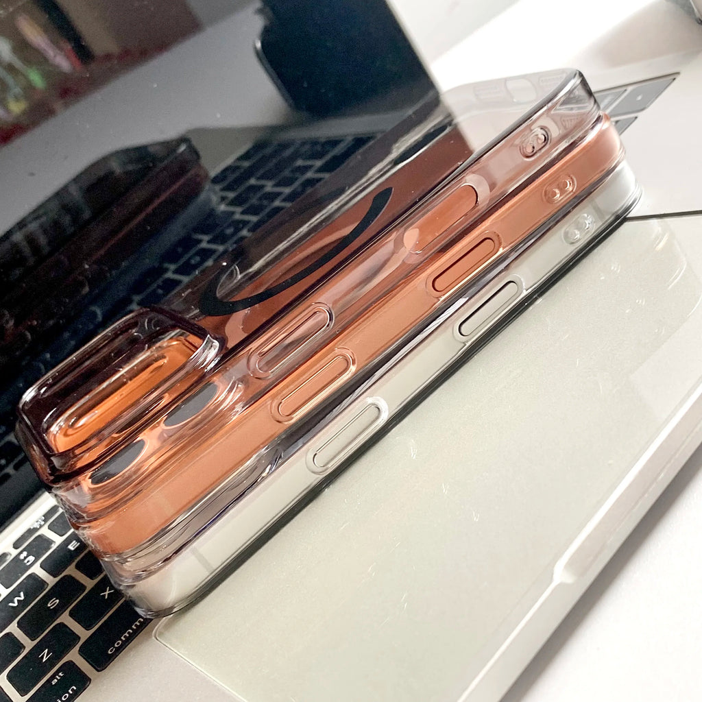 Transparent Hard Clear Magsafe Case for iPhone 12 / 13 / 14 / 15 / 16 / 17 Pro Max / Plus / Air