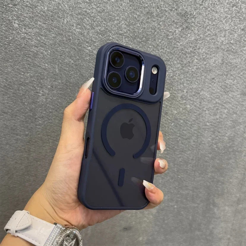 Transparent MagSafe Armor Case for iPhone 11–17 Series