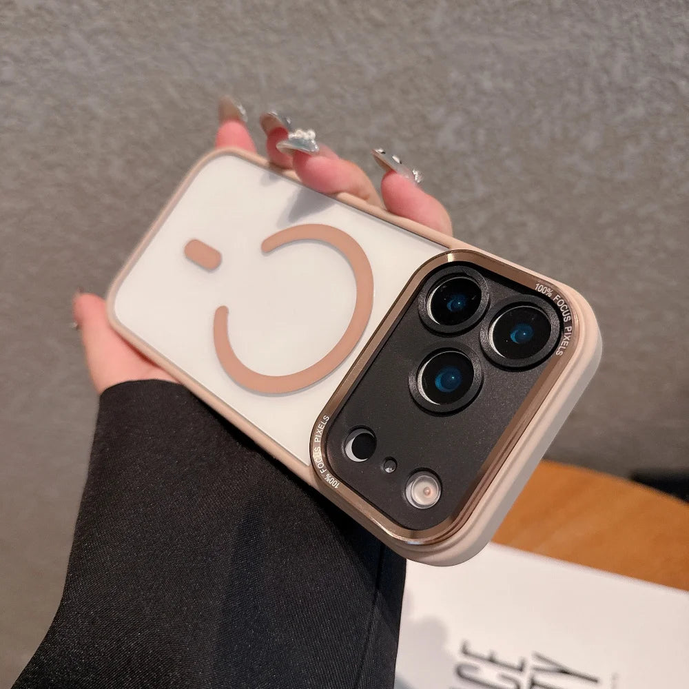 Clear Magnetic Case with Metal Lens Guard