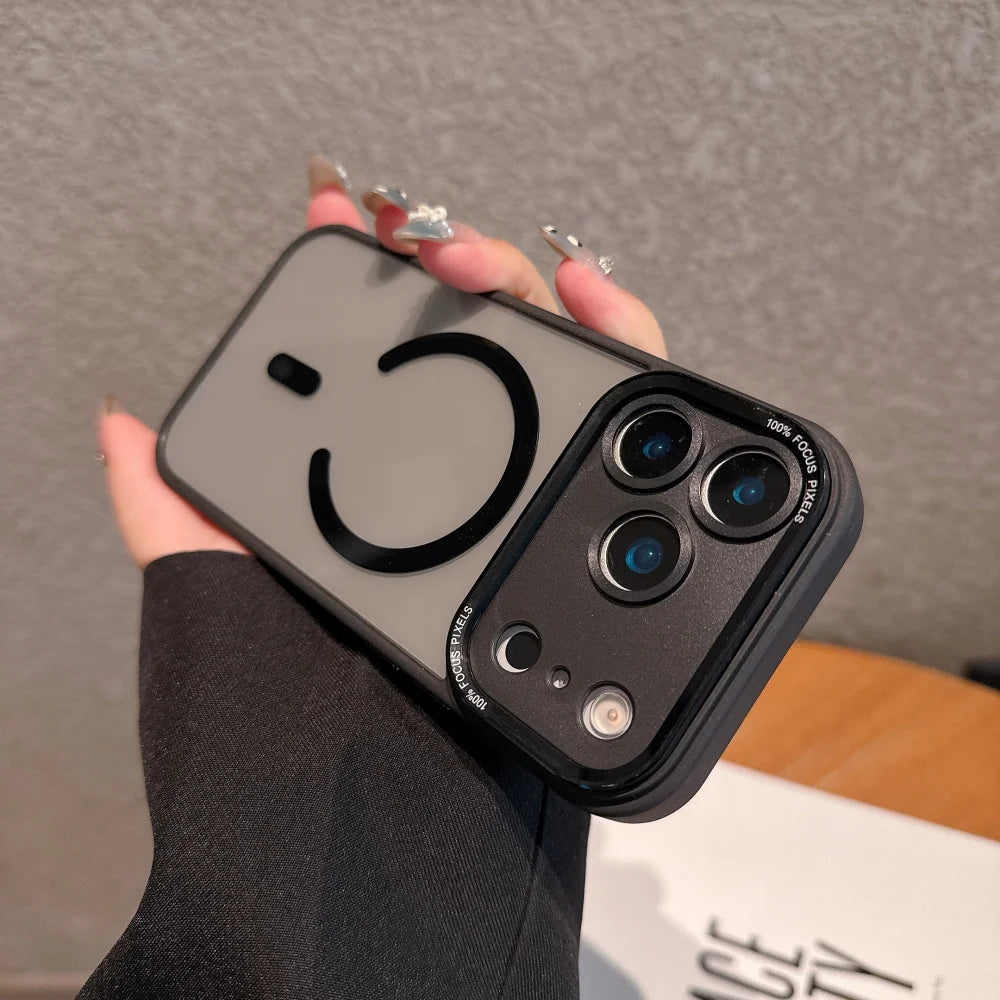 Clear Magnetic Case with Metal Lens Guard